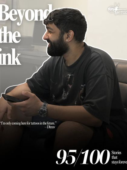 "I'm only coming here for tattoos in the future." Dhruv's glowing review after getting his detailed Icarus tattoo.