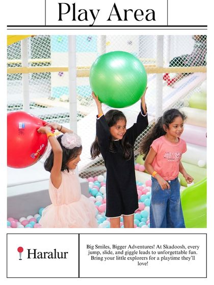 Big smiles, bigger adventures! The ball pit is a sea of color and fun, where kids can dive, play, and make new friends.