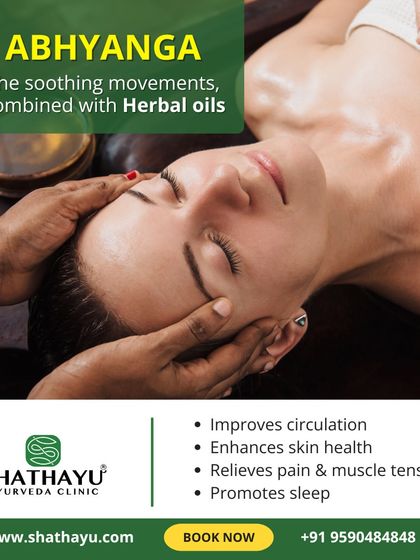 Abhyanga is a cornerstone of Ayurvedic wellness, combining soothing massage movements with warm, herbal oils. This therapy is deeply relaxing and offers numerous benefits, including improved circulation, enhanced skin health, and relief from muscle tension.