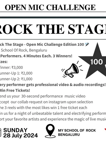 We love to spice things up with our Open Mic Challenge. This poster gives you a peek into one of our biggest events, where performers compete for cash prizes and every artist gets professional recordings of their set. It's all about celebrating talent and giving back to our community.