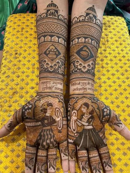 Bunty Rajasthani Mehandi - Bridal Mehendi Personalised Story & Portrait Mehendi photo 21