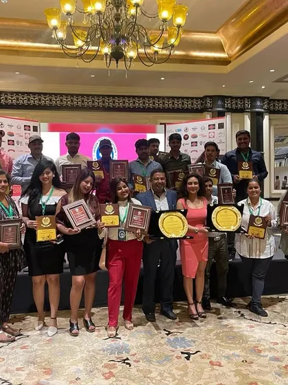 I am incredibly proud of my team and our franchises across India. This photo captures a moment of celebration at the IPA event in Mumbai, where we were recognized with a lifetime achievement award and several other category wins.