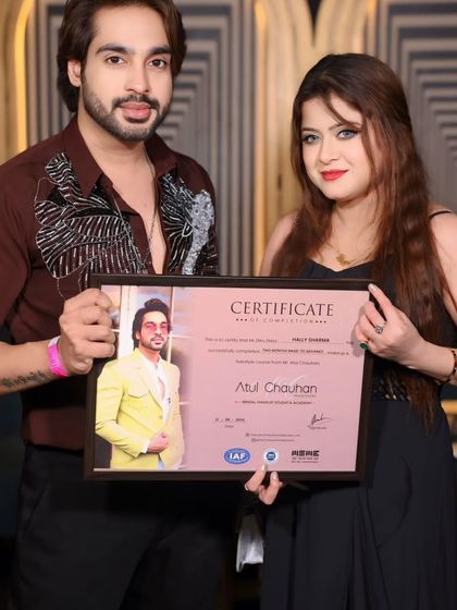 Another certified artist ready to create stunning looks. Congratulations.