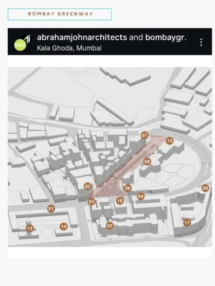 Another view of our social media announcement for the Kala Ghoda project. Our vision is to create a true pedestrian haven, enriched with public sculptures and art installations.