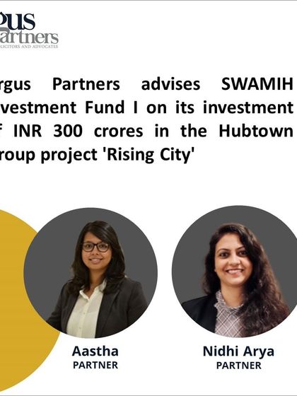 I advised SWAMIH Investment Fund I on its INR 300 crore last-mile funding for the 'Rising City' residential project in Mumbai. This type of financing is critical for completing stalled real estate projects, and my role involved structuring the investment through non-convertible debentures to ensure the project's successful completion.
