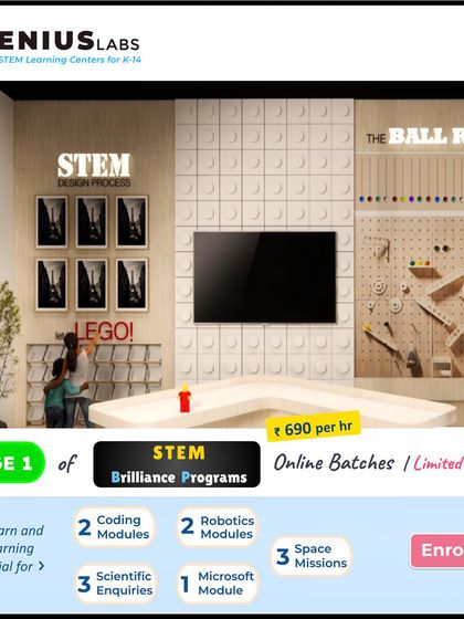 Stage 1 of our STEM Brilliance Program includes modules in coding, robotics, space missions, and scientific inquiries. It's a comprehensive introduction to the world of STEM.