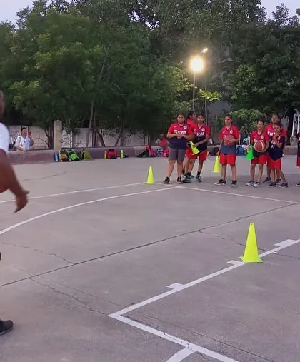 Leading by example. Coach Rohit demonstrates a move for the players at the Aurangabad camp.