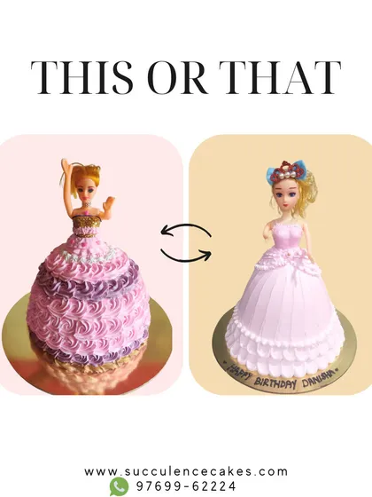 Every girl's birthday is a fairy tale, and these doll cakes make it real. Whether you prefer intricate piped details or a classic gown design, I can create the perfect princess cake for your little one's celebration.