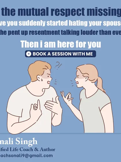Is the mutual respect missing in your relationship? Have you started hating your spouse? If pent-up resentment is talking louder than ever, I am here for you.