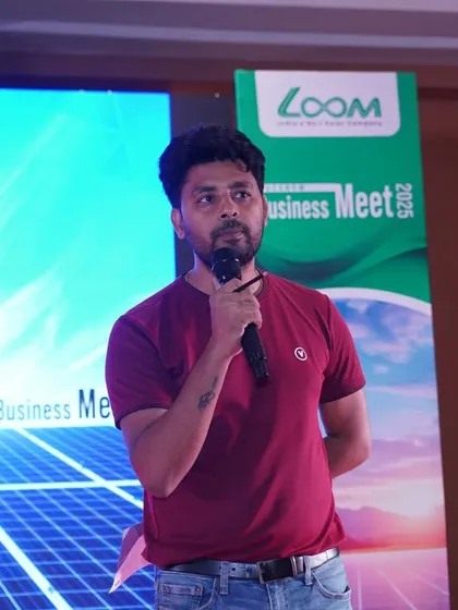 A partner sharing his insights during the dealer meet. I value the feedback from those on the ground who work with customers daily.