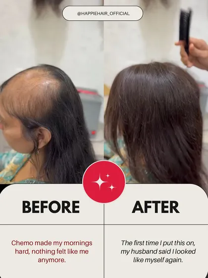 "The first time I put this on, my husband said I looked like myself again." Moments like these are why we do what we do, especially for clients navigating the difficult journey of chemotherapy.