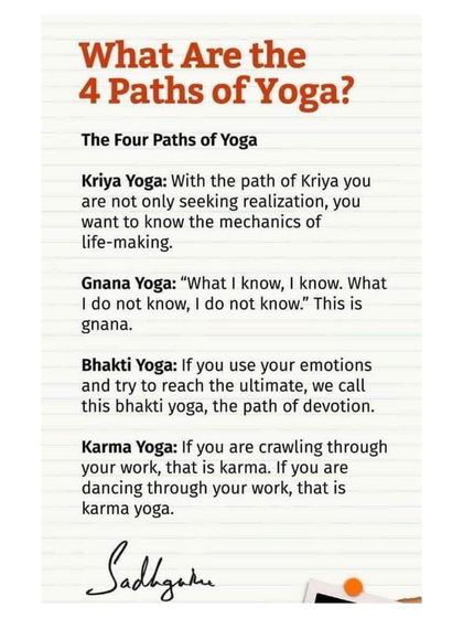 To help you understand the scope of yoga, we share Sadhguru's explanation of its four fundamental paths. Whether through action (Karma), devotion (Bhakti), knowledge (Gnana), or inner energy (Kriya), yoga offers a complete path for every type of human being.