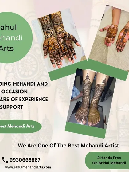 With 15 years of experience and 24/7 support, I am one of Mumbai's best mehndi artists. I am dedicated to making your day special.