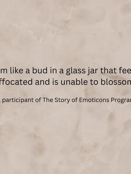 "I am like a bud in a glass jar that feels suffocated and is unable to blossom." A participant shared this powerful metaphor in one of my programs. It is a sad reminder of the pressure we put on our children. My goal is to create a pause, a safe space where they can finally feel free to blossom.