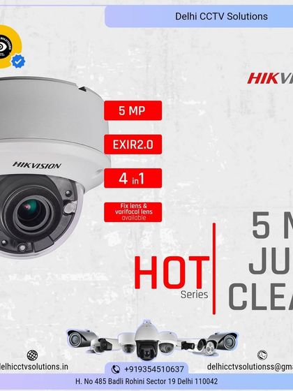 Experience crystal clear surveillance with this 5 MP Hot Series camera from Hikvision. Higher resolution means sharper images, making it easier to identify faces and details when it matters most.