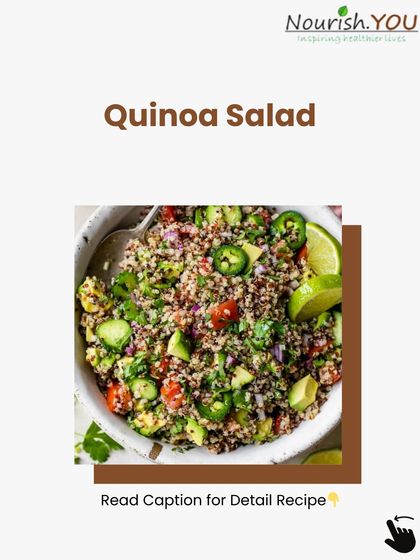My Quinoa Salad is crunchy, refreshing, and packed with protein. It's a perfect one-bowl meal for anyone looking for a quick and nutritious lunch.