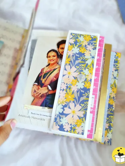 A peek at a waterfall photo feature inside a love-themed album, letting you flip through several photos in one spot.
