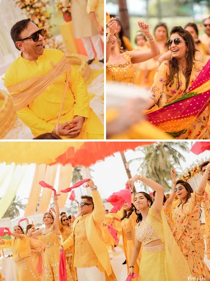 More moments from our colorful Haldi and Mehendi events, capturing the joy, laughter, and beautiful details.