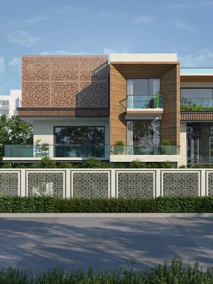 This render shows the final approved design from a slightly different angle, demonstrating how the initial sketch was fully realized into a complete architectural vision.