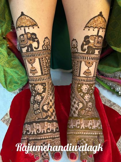 Raju Mehendi - Bridal Mehendi Complete the Look: Bridal Feet Designs photo 21