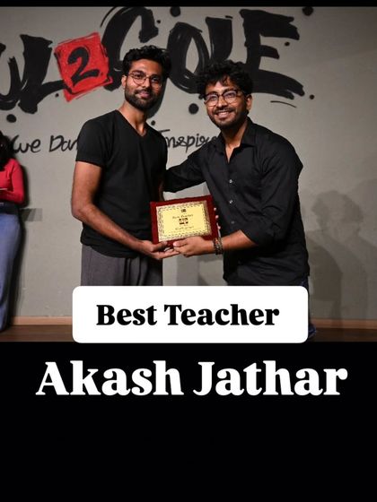 Recognizing our incredible mentors. A big congratulations to Akash Jathar for being awarded Best Teacher for his dedication during the DIP program.