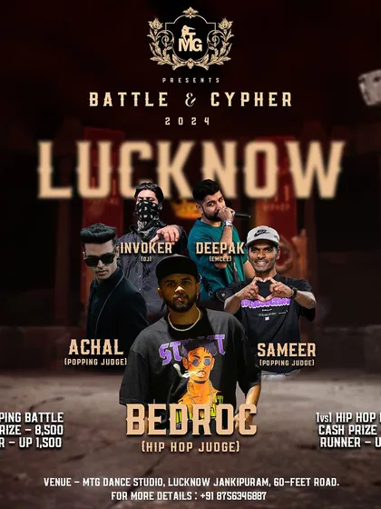 Judging the 1v1 Hip Hop battle at the Move to Groove Battle & Cypher in Lucknow. I'm always looking for that perfect blend of flow, creativity, and battle instinct.