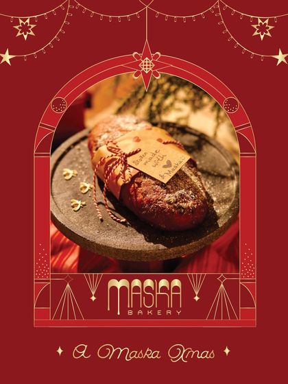 Our Christmas Stollen, beautifully wrapped and ready for gifting. It's a thoughtful and delicious present for the holidays.