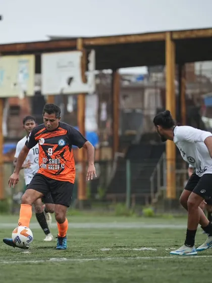 Locked in a tough battle against Worli Warriors FC. Every match is a challenge, and our players give their all in every 1v1 situation and team play.