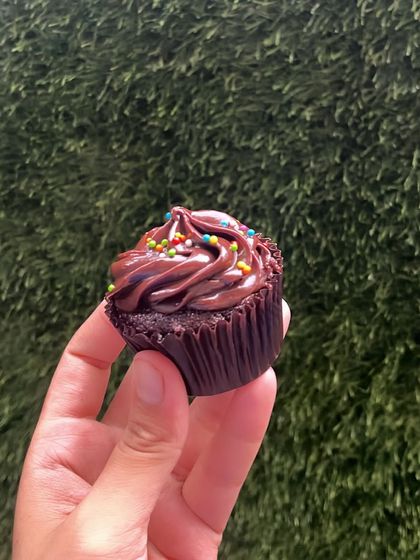 Take a break and have a cupcake. Our classic chocolate cupcakes are available in boxes of 4 or 6 for sharing.