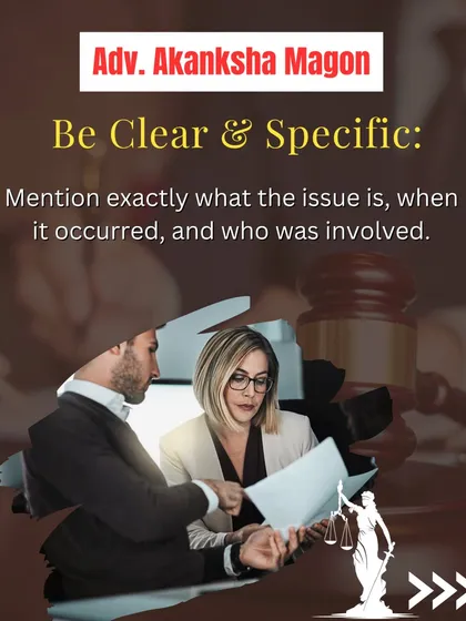 The first step in a strong complaint is clarity. I guide you in detailing exactly what the issue is, when it happened, and which company or person was involved to build a solid foundation for your case.
