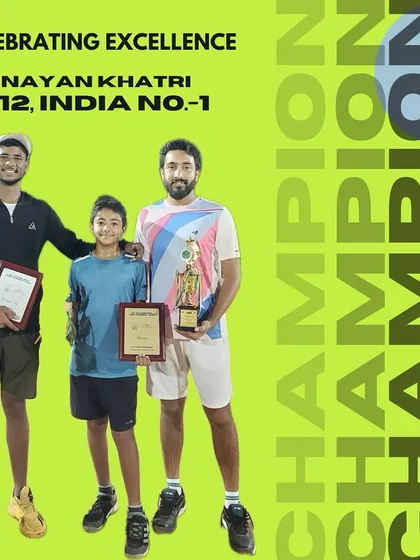 We are incredibly proud to celebrate our student, Nayan Khatri, on achieving the All India Tennis Association (AITA) No. 1 ranking for the U12 category. This is a result of immense dedication and our high-performance coaching.