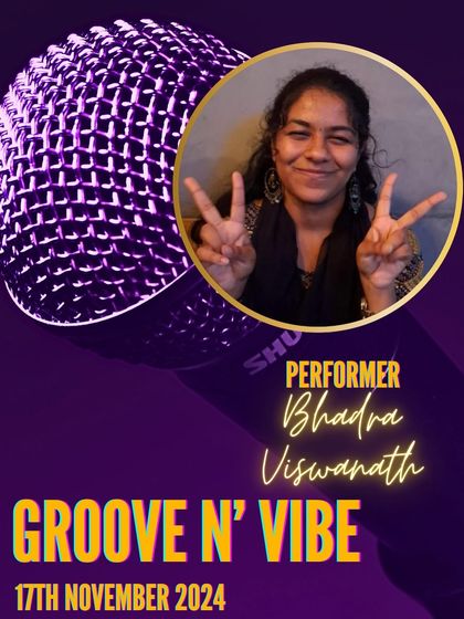 Bhadra Viswanath, another one of our talented performers, bringing her unique energy to the 'Groove n' Vibe' stage.