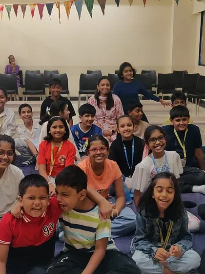 Back at Little Angels International School with a group of older students. They proved to be some of the best listeners, asking thoughtful questions and engaging deeply with the narratives.