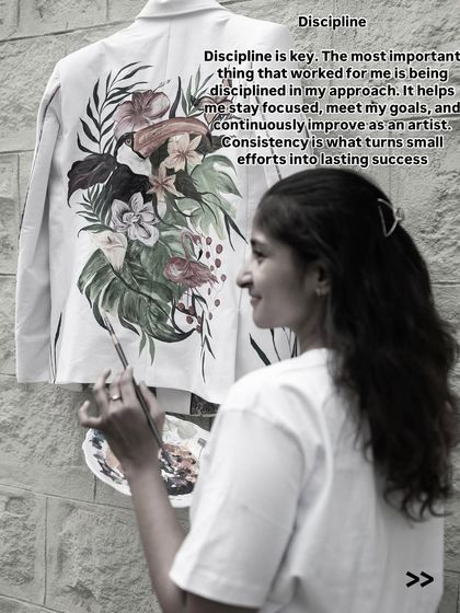 Discipline is key. Staying focused, meeting goals, and continuously improving as an artist is what turns small, consistent efforts into lasting success.