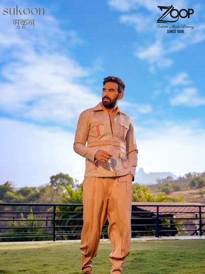 Some outfits whisper luxury, this one owns it. This safari-style co-ord from the Sukoon collection is made to make you unforgettable, from brunch to weddings.