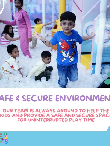 We provide a safe and secure environment with trained staff always around, so kids can enjoy uninterrupted playtime in the ball pit.