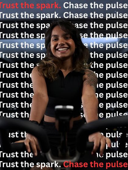 Trust the spark. Chase the pulse. It starts as a flicker, a reason to ride. Then, you become the fire.