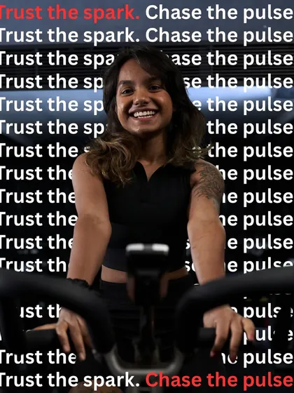 Trust the spark. Chase the pulse. It starts as a flicker, a reason to ride. Then, you become the fire.