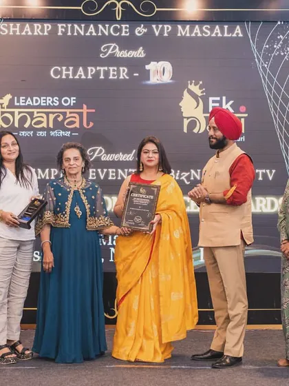 Honored as the Woman Acharya of the Year. I am deeply grateful to have received this prestigious award from Global Empire Events. This recognition is a milestone in my journey and motivates me to continue serving with dedication and making a positive impact through the science of Astrology and Vastu.