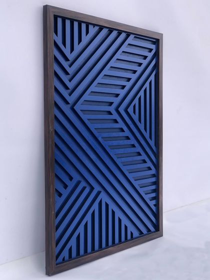 Best of Bharat - 3D & Sculptural Wall Art Modern Geometric Wood Art photo 10