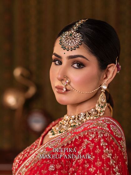 Deepika Makeup and Hair - Professional Makeup & Hair Academy Elegant North Indian & Fusion Bridal Styles photo 36