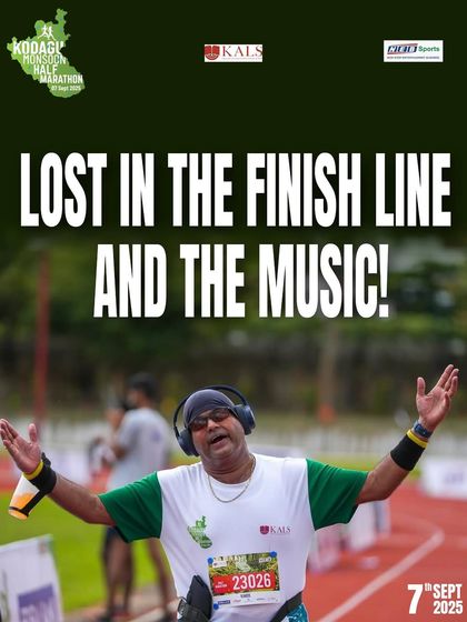 That unbeatable feeling when the finish line music and the sense of victory hit you at the same time. Pure bliss.