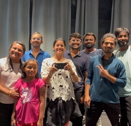 Another candid shot with my students. We always make time for a group photo to capture the memories we create in each class.