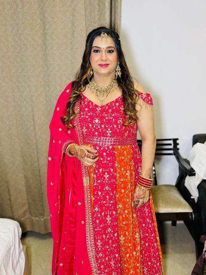 A full-length portrait of the client.