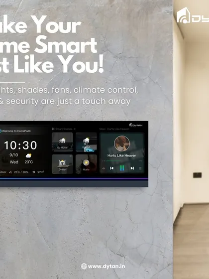 Make your home as smart as you are. The HomePad gives you one-touch access to lights, shades, fans, climate control, music, and security.