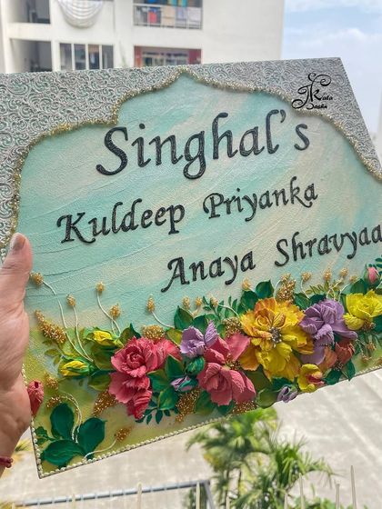 Jashn-e-Kala by Sakshi - Custom Russian Sculpture Decor Personalized Nameplates photo 42