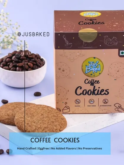 These crunchy, handcrafted Coffee Cookies are individually packed, making them a great on-the-go snack.