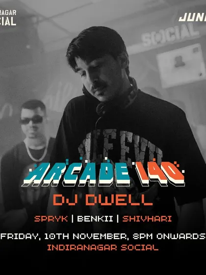 A poster from my return to Arcade 140, a night dedicated to 140 BPM bass music. I love these events because they let me explore the deeper, more experimental side of dubstep, grime, and dnb.