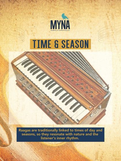 Our informational series on Raagas explains their connection to time and season. Traditionally linked to times of day and seasons, they resonate with nature and the listener's inner rhythm.