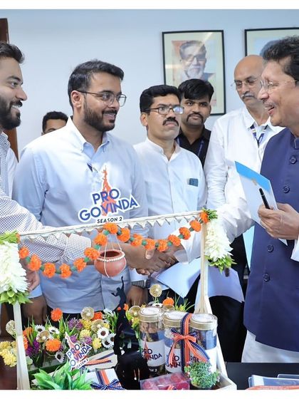 I was so honored that the Pro Govinda hamper I designed was presented to the Honourable Chief Minister of Maharashtra, Shri. Eknath Shinde. Seeing my work become part of such a prestigious moment is an incredible feeling.